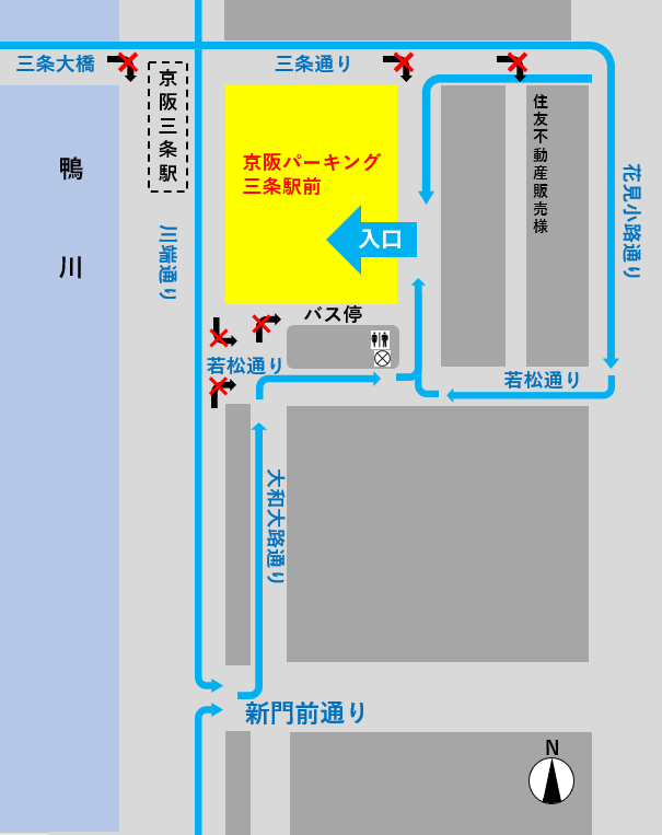 京阪パーキング三条駅前 パーク ライドの京阪パーキング 京阪パーキング三条駅前 パーク ライドの京阪パーキング